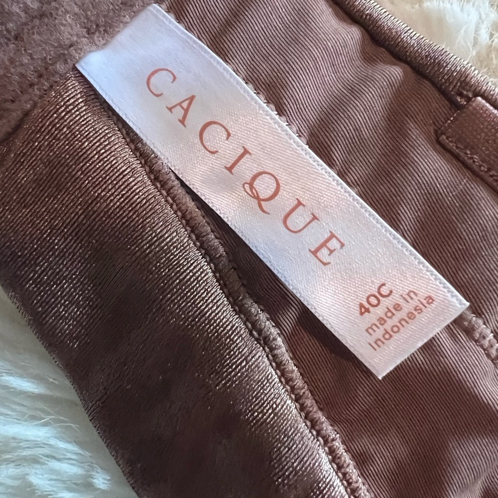 Cacique Brown Bra Strapless 40c full support with sticky sides